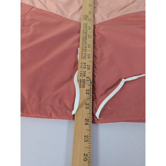 Columbia Jacket Women Medium Colorblock Pink Windbreaker Hooded Full Zip Pockets - Picture 11 of 12